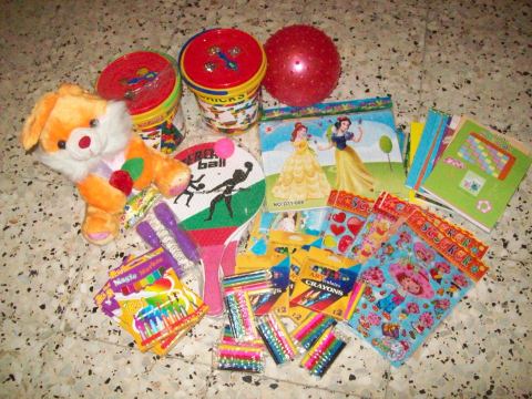 A selection of hopefully hardwearing toys to share